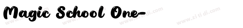 Magic School One字体转换